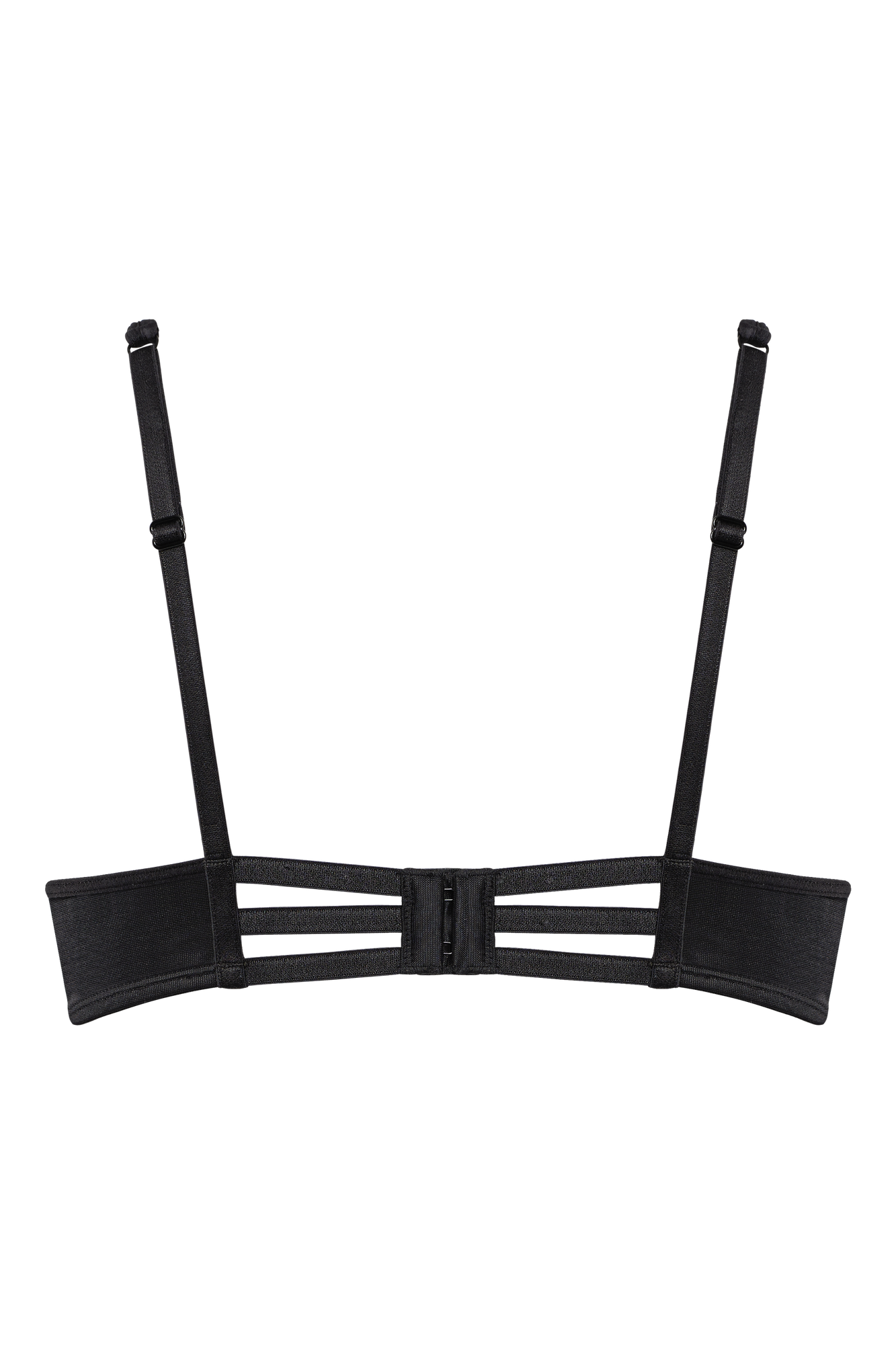 Leading Strings Balcony Bra - Strictly Black