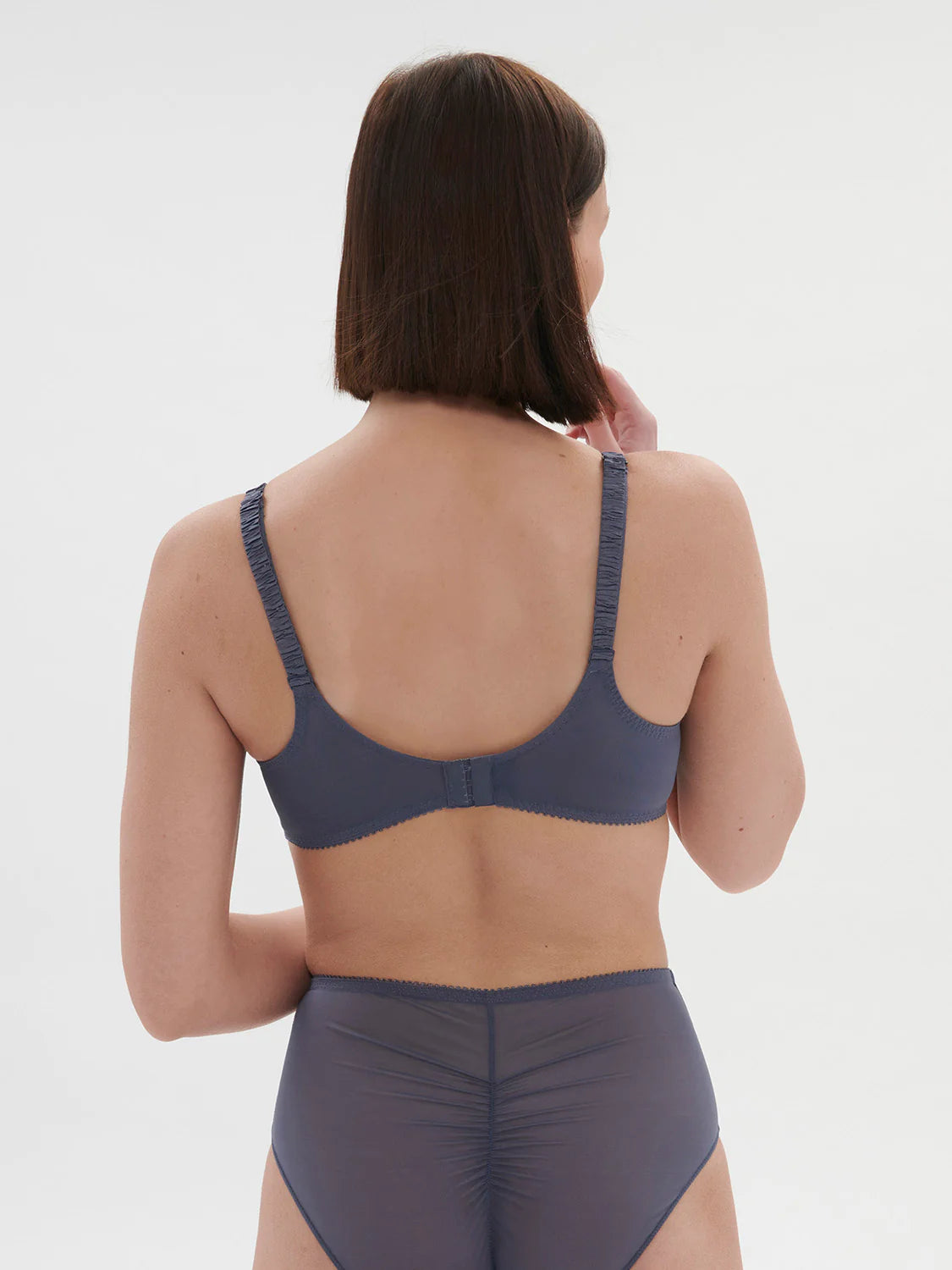 Intrigue Full Cip Bra - Cinder Blue