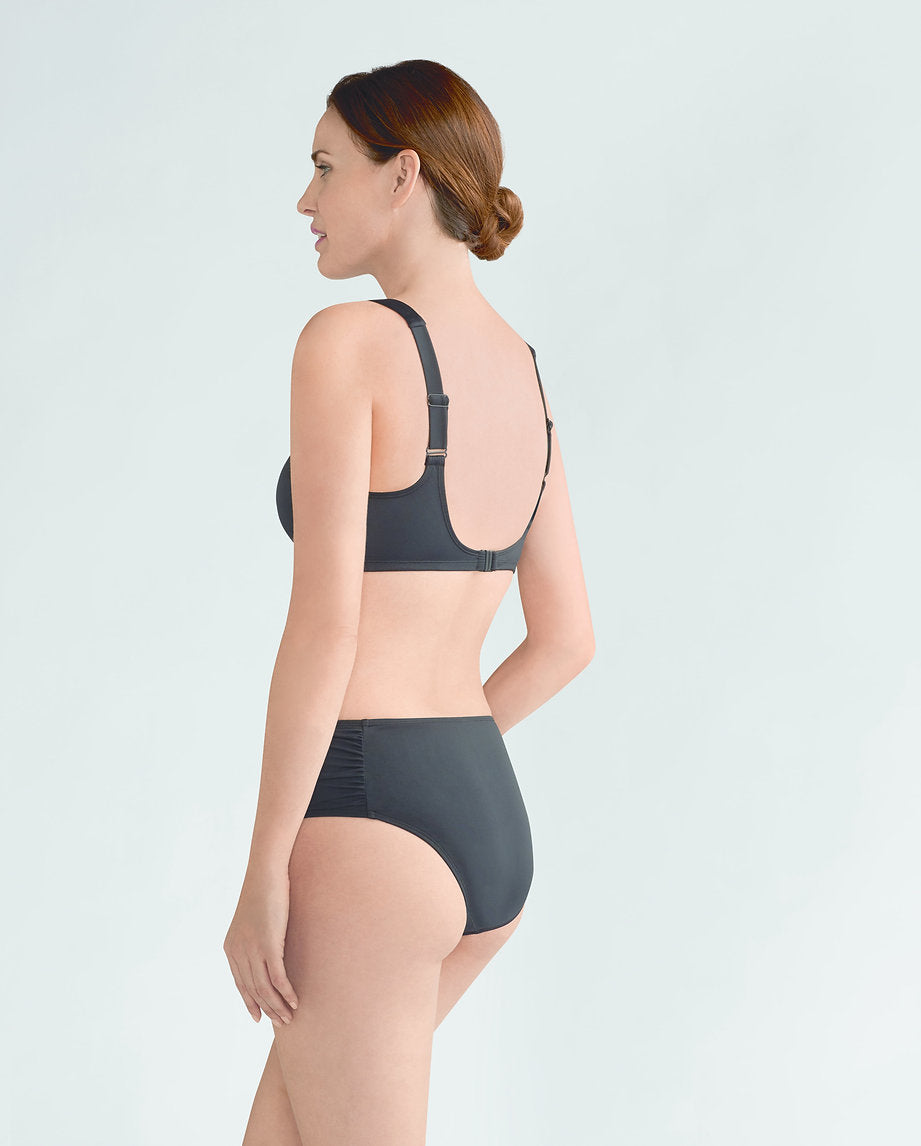 Cocos TP Front Opening Mastectomy Bikini Top - Black