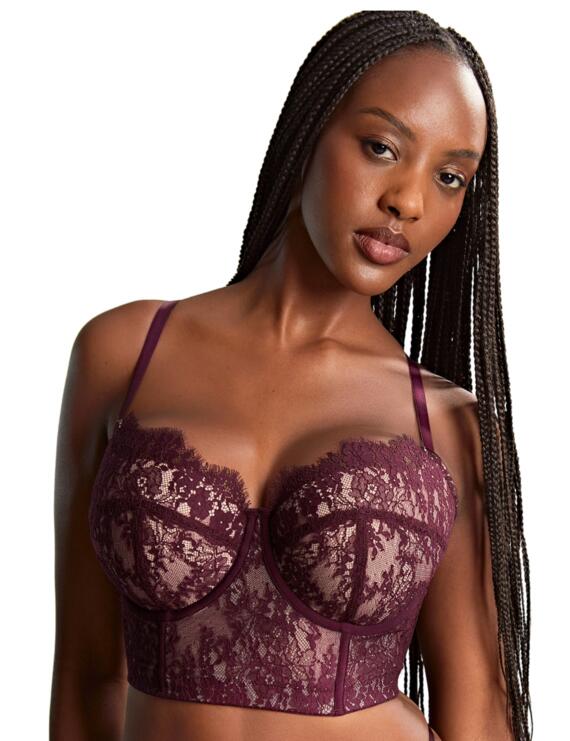 Carmen Bustier Corset - Mulberry