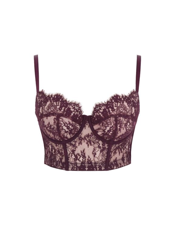 Carmen Bustier Corset - Mulberry