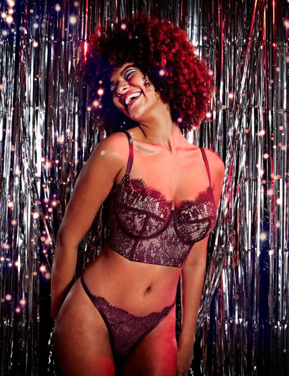 Carmen Bustier Corset - Mulberry