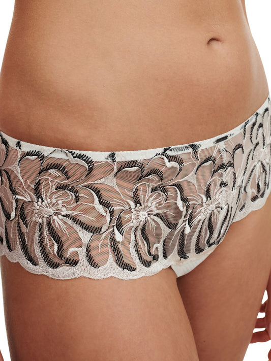Fleurs Lace Hipster - Milk / Black