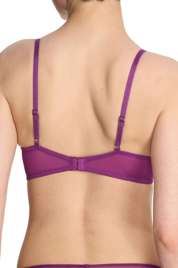 Flora Contour Underwire Bra - Grape/Blush