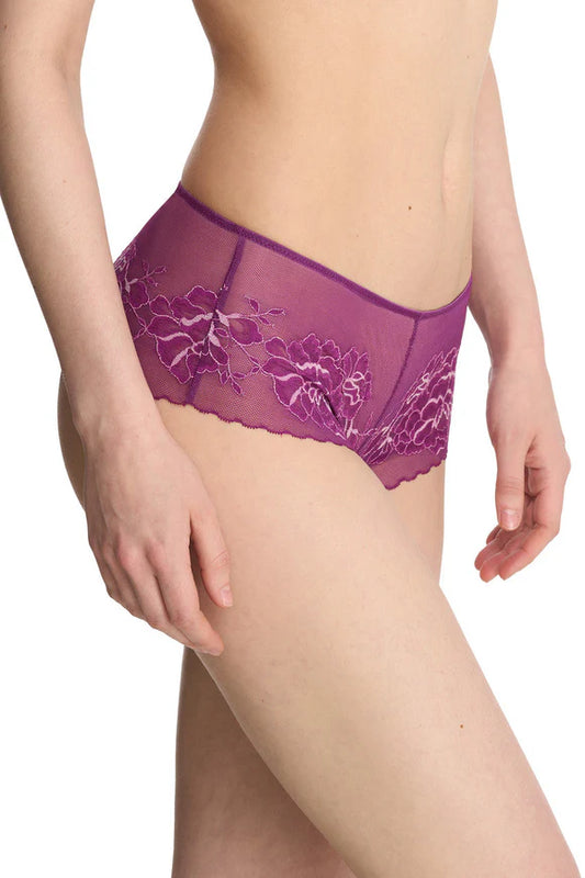 Flora Girl Brief - Grape/Blush