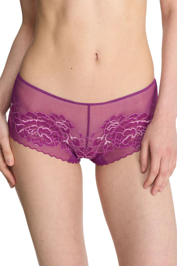 Flora Girl Brief - Grape/Blush