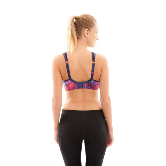 Power Sports Bra - Cosmic Print