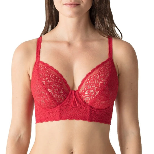 I Do Plunge Bra Longline - Scarlet