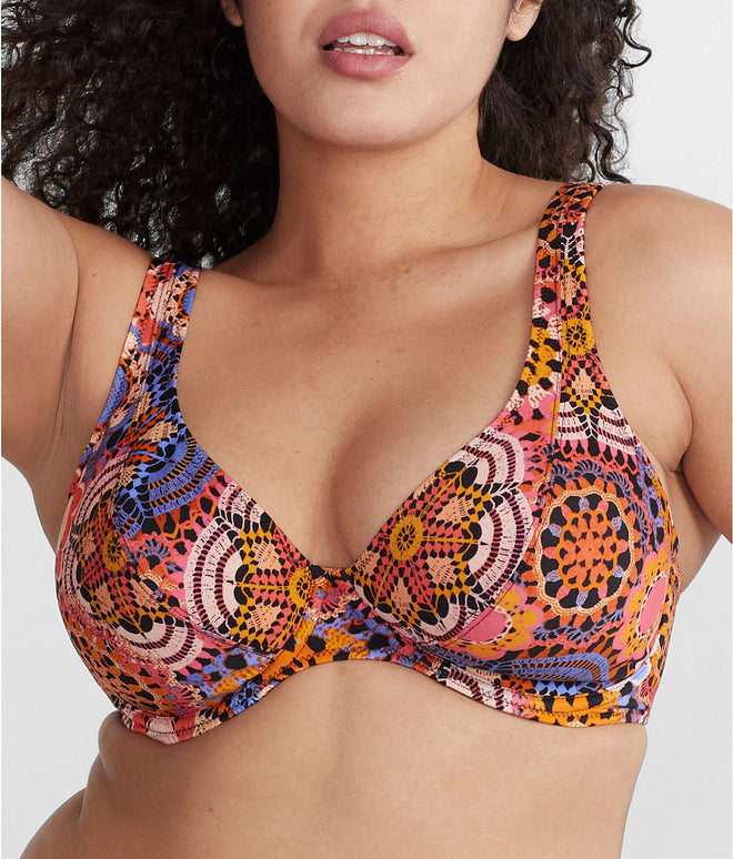 Santiago Nights High Apex Bikini Top - Multi