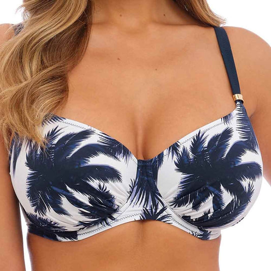 Carmelita Avenue Underwired Full Cup Bikini Top - French Navy