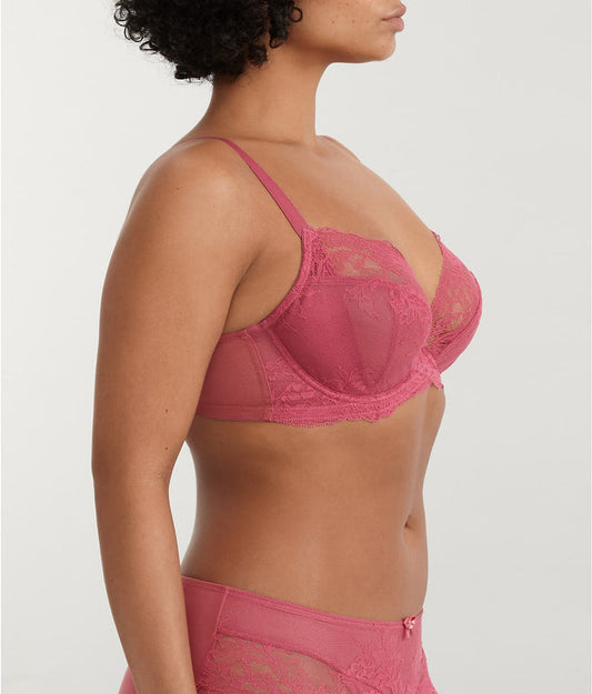Ana Plunge Bra- Berry Pink