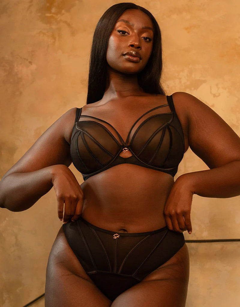 Senses High Waist Brief - Black