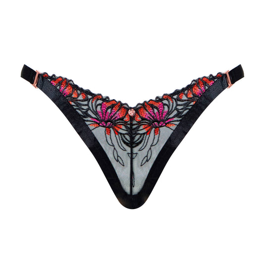 Mesmerise Brazilian Brief - Black Multi