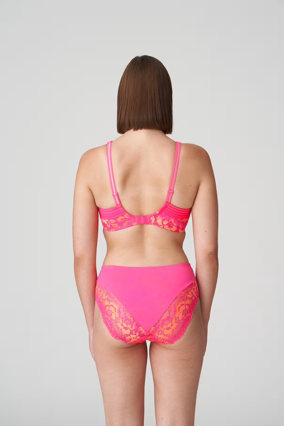 Twist Verao Half Padded Plunge Bra - L.A. Pink