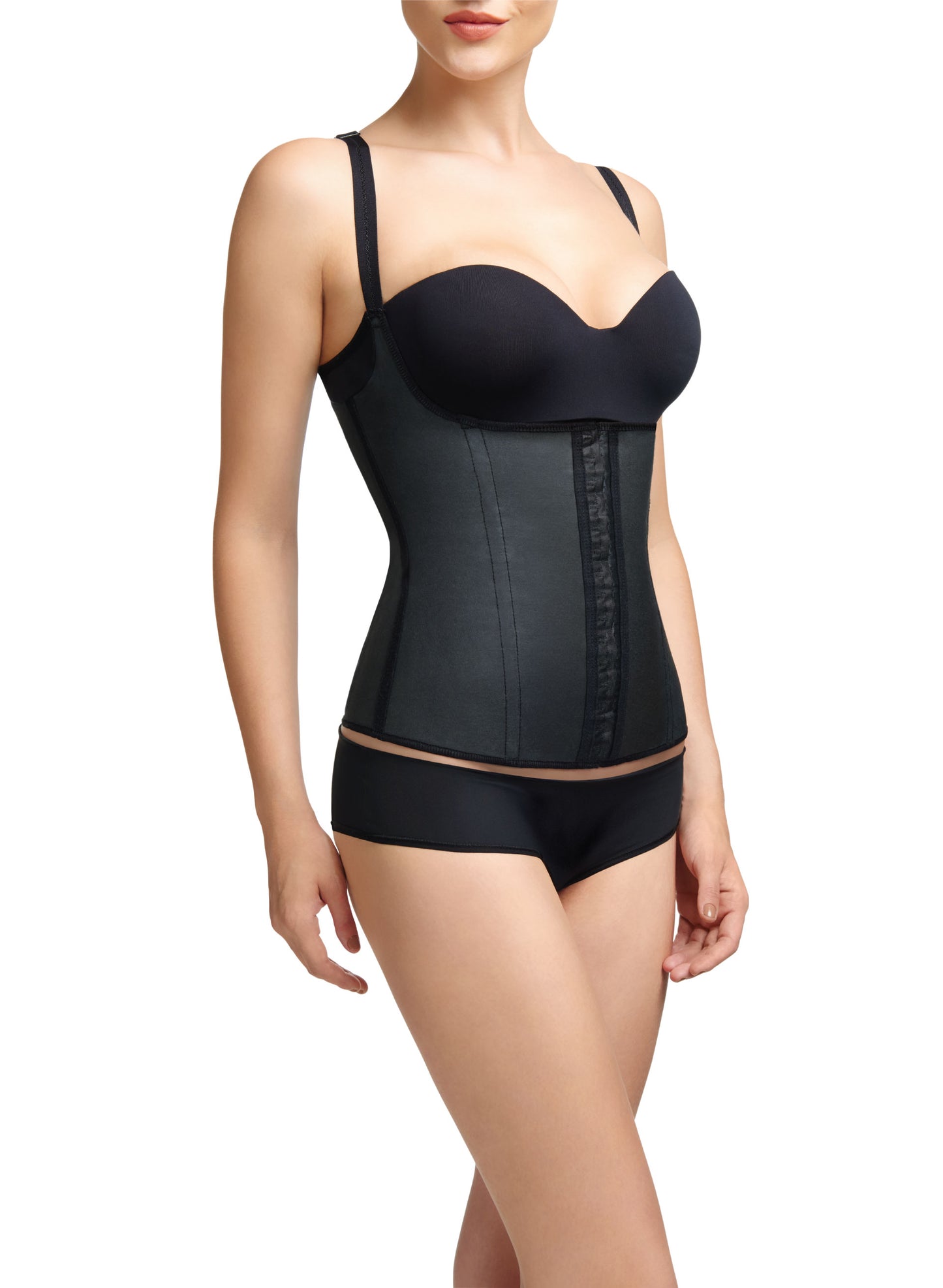 Squeem Perfectly Curvy Waist Cincher Vest Black