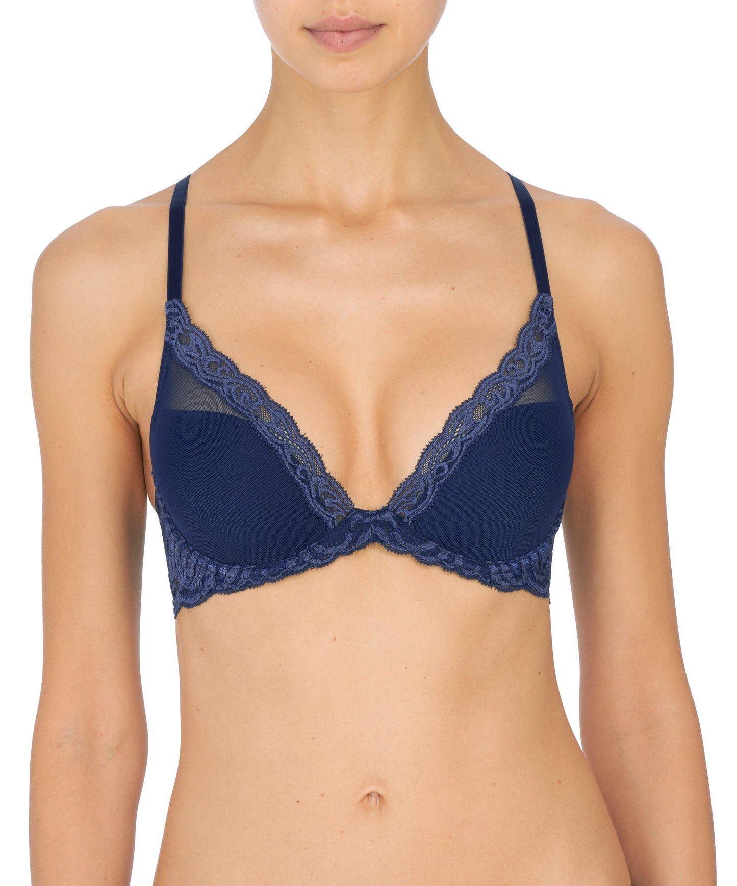 Natori Feathers Contour Plunge Bra Midnight