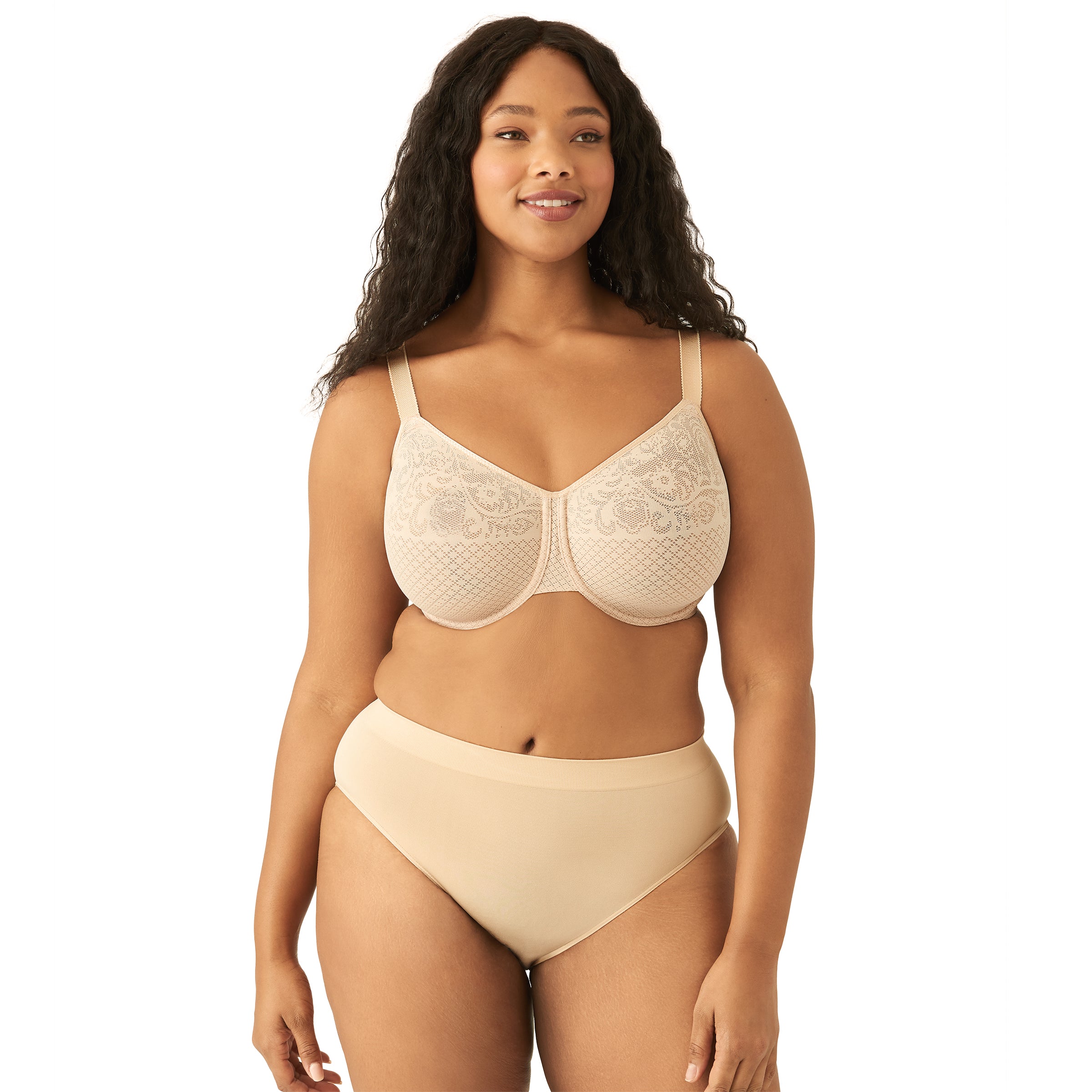 Wacoal Visual Effects Minimizer Underwire Bra Sand – Belle Mode Intimates