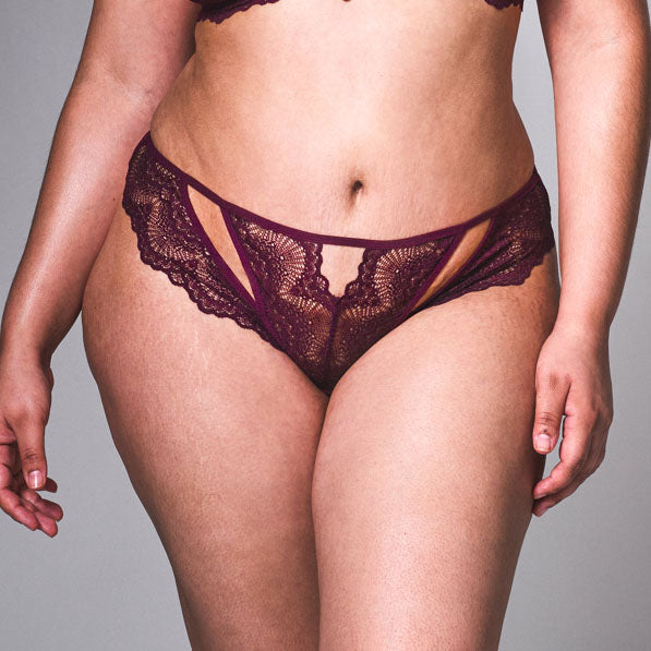  Thistle and Spire Tirgis Thong Panty - 311652 (Medium, Crimson)  : Clothing, Shoes & Jewelry
