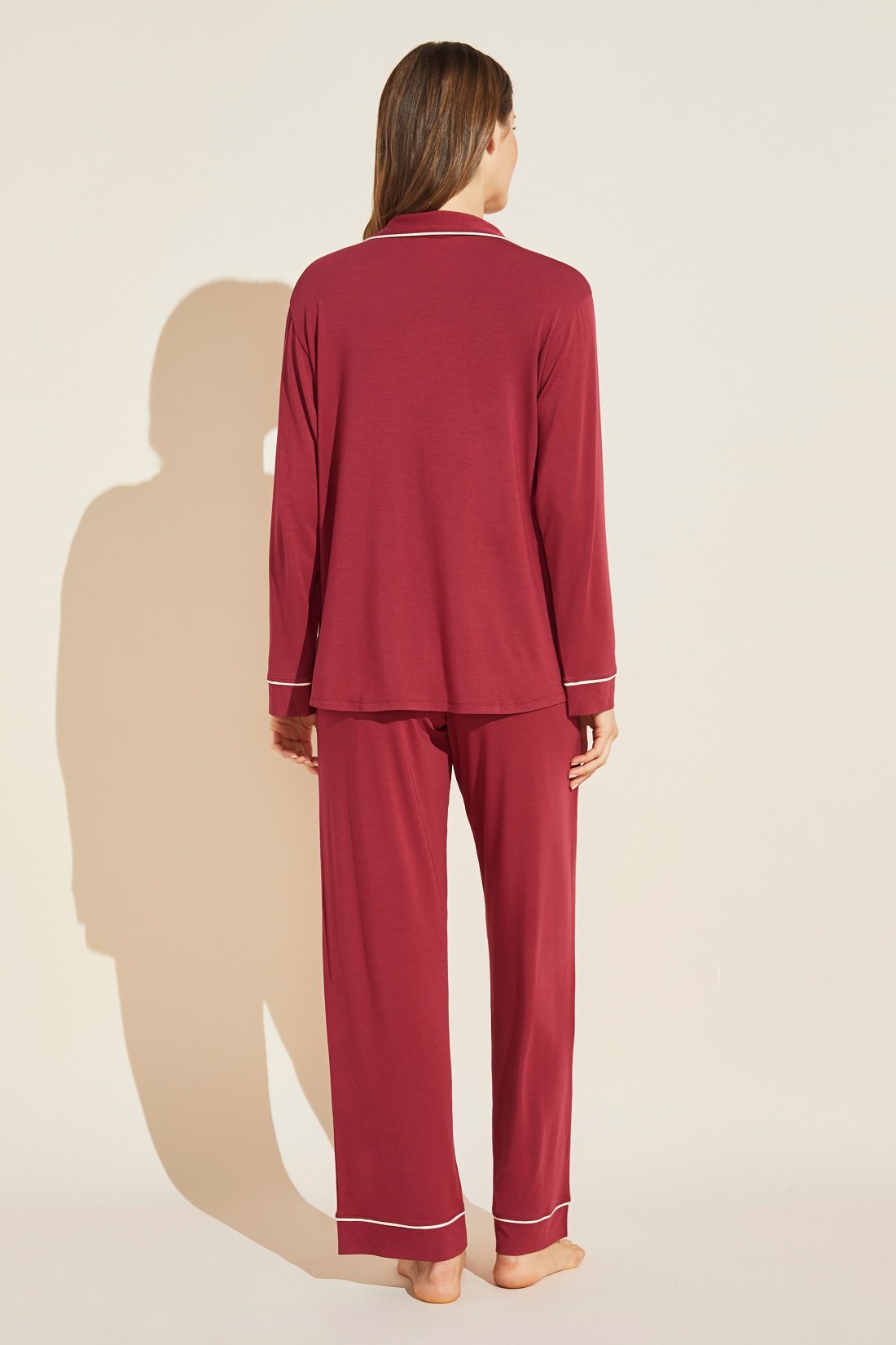 Eberjey Gisele Classic PJ Set Sangria