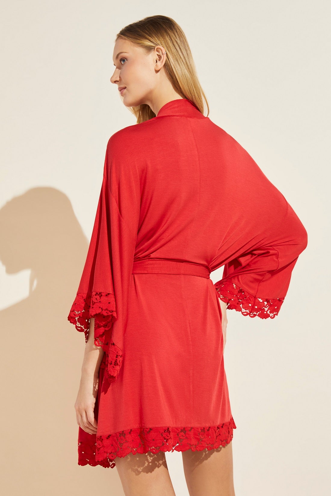 Eberjey Naya Modal Robe Haute Red