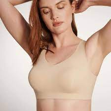 Evelyn & Bobbie Wire Free Defy Bra in Sand