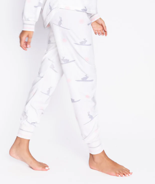 P.J. Salvage Snow Bunny Silky Velour Pant