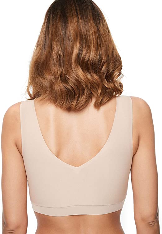 Chantelle Soft Stretch Padded V-Neck Bra Nude