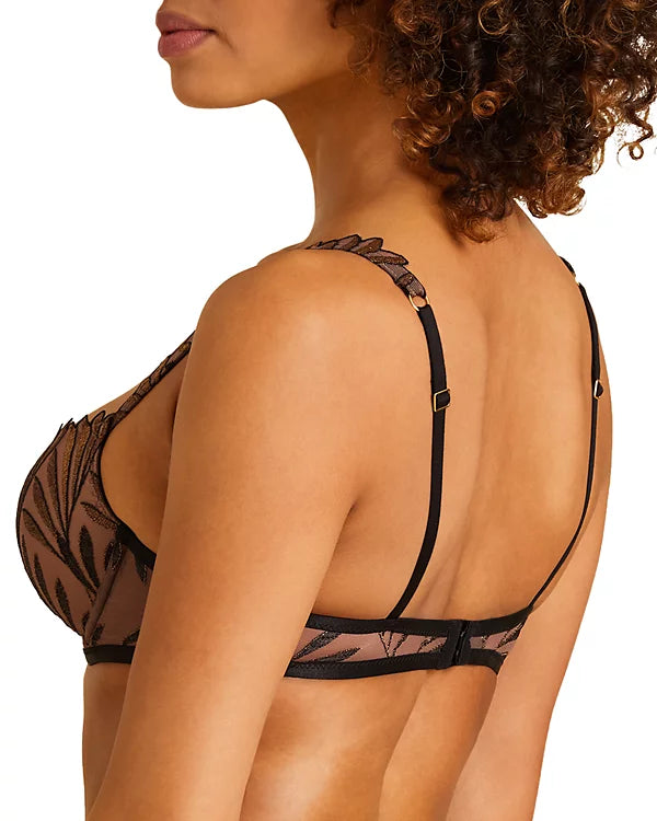 Iris Van Herpen X Aubade Sensory Illusion Plunge Push Up Bra - Golden Leaves