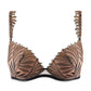 Iris Van Herpen X Aubade Sensory Illusion Plunge Push Up Bra - Golden Leaves