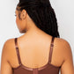 Sheer Mesh Plunge T-Shirt Bra - Chocolate Nude