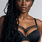 Dame de Paris Padded Plunge Bra - Black
