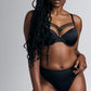 Dame de Paris Padded Plunge Bra - Black