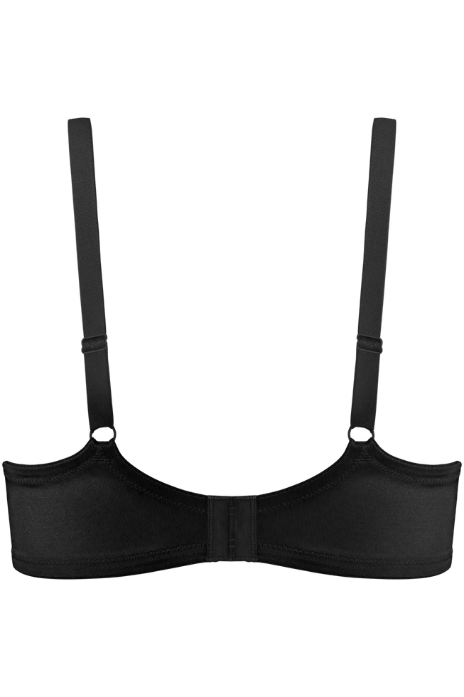 Dame de Paris Padded Plunge Bra - Black