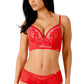 Encore Padded Longline Plunge Bra - Allure Red