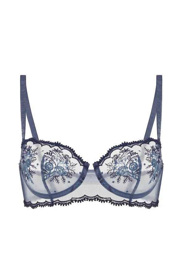 Intrigue Demi Bra - Cinder Blue