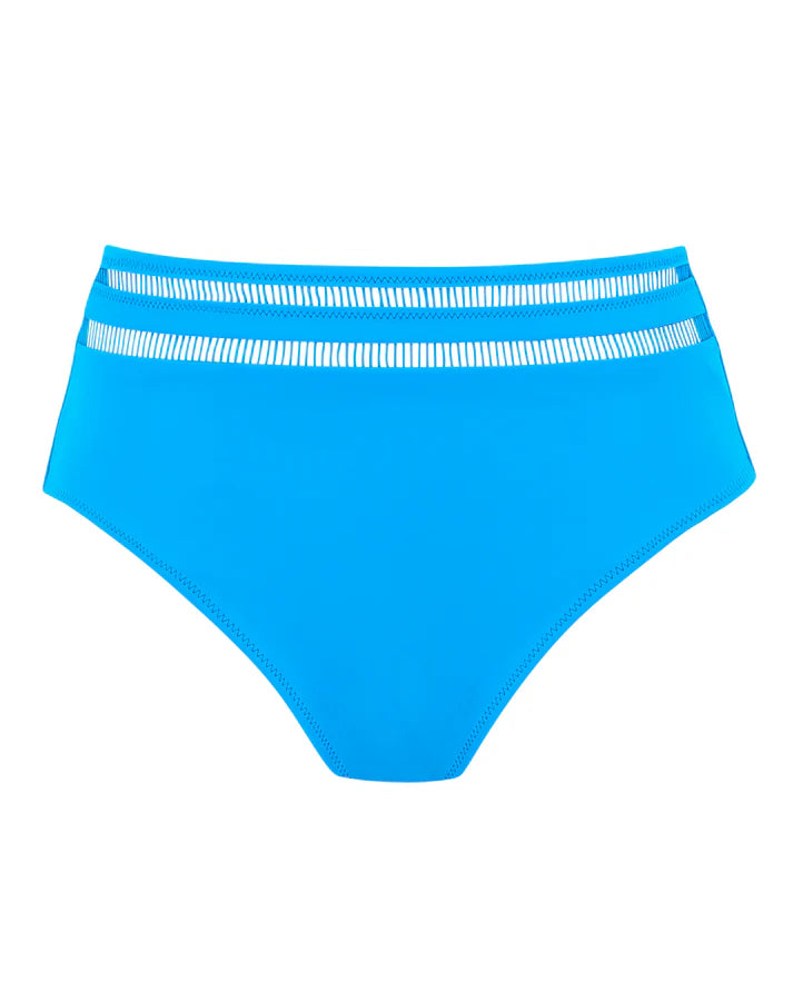 East Hampton High Waist Bikini Brief - Blue Diamond