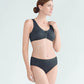 Cocos TP Front Opening Mastectomy Bikini Top - Black