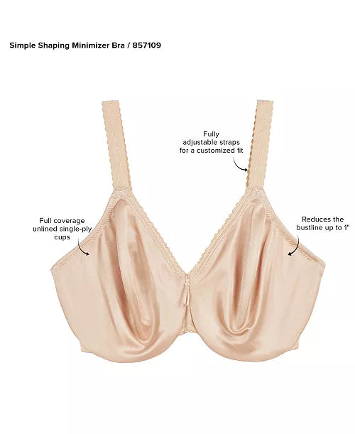 Full Figure Simple Shaping Minimizer Bra 857109