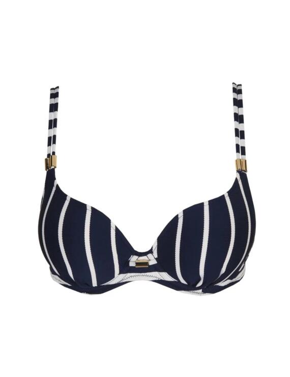Cadiz Padded Heart Shape Bikini Top - Water Blue
