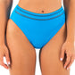 East Hampton High Waist Bikini Brief - Blue Diamond