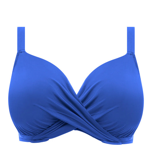 Magnetic Wrap Plunge Underwire Bikini (ES7193) - Sapphire