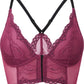 Superboost Lace Deep V Bralet - Purple Potion