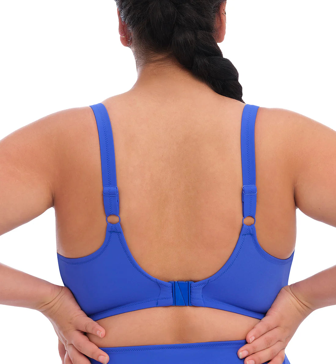 Magnetic Wrap Plunge Underwire Bikini (ES7193) - Sapphire
