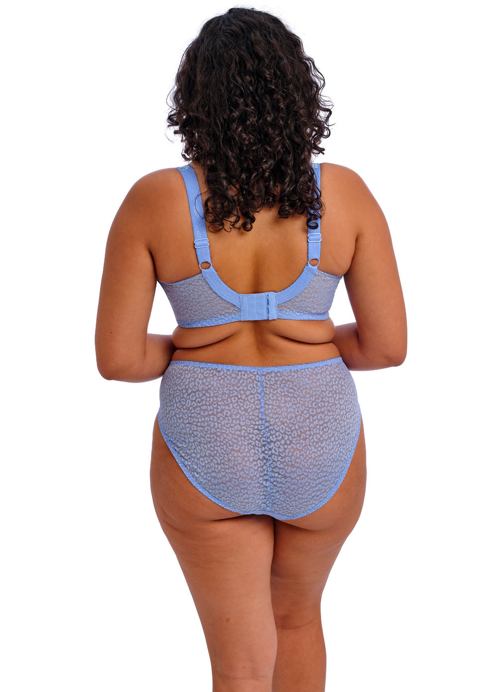 Lucie High Leg Brief - Cornflower