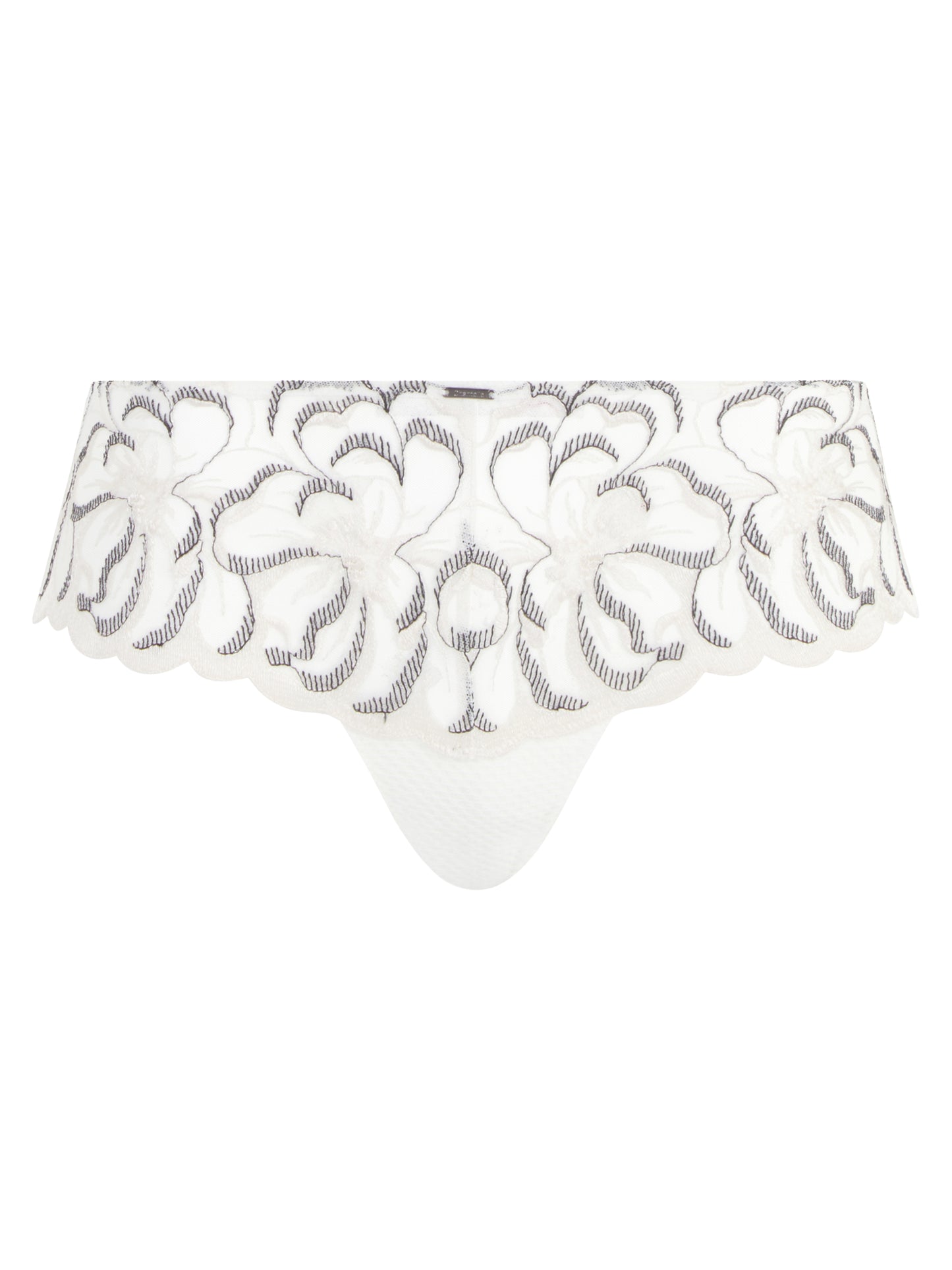 Fleurs Lace Hipster - Milk / Black