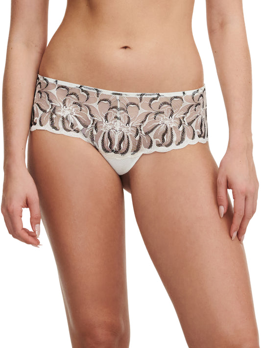 Fleurs Lace Hipster - Milk / Black