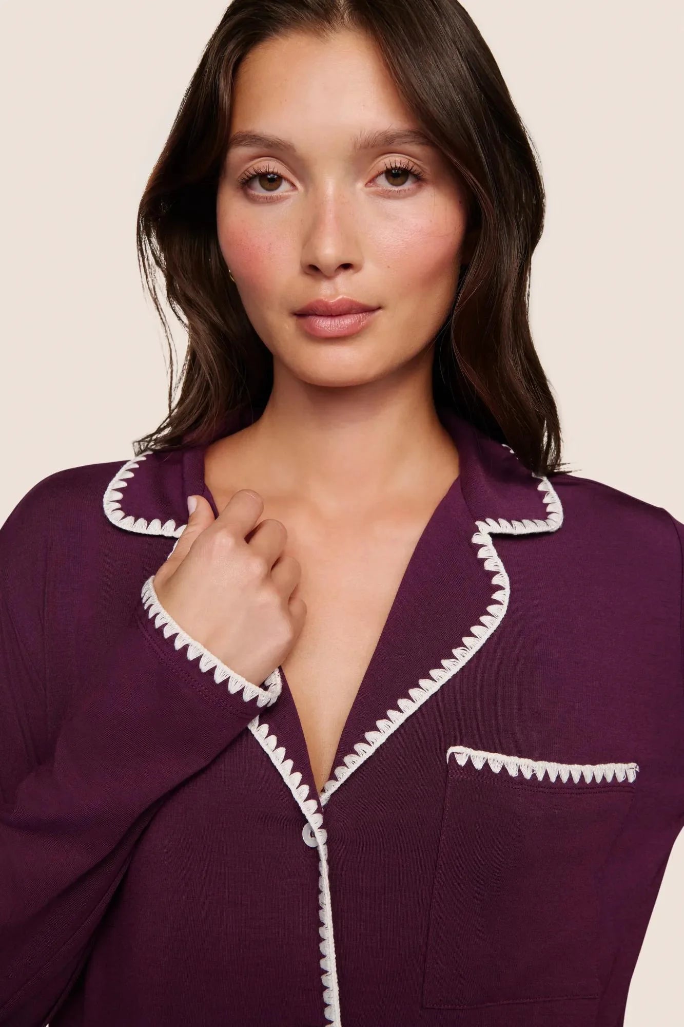 Eberjey Frida Tencel Modal Long PJ Set