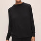 Eberjey Cozy Time Mock Neck & Pant Black