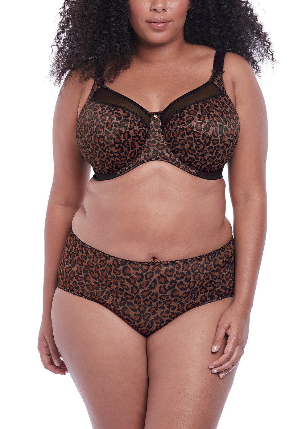 Kayla Banded Bra - Dark Leopard