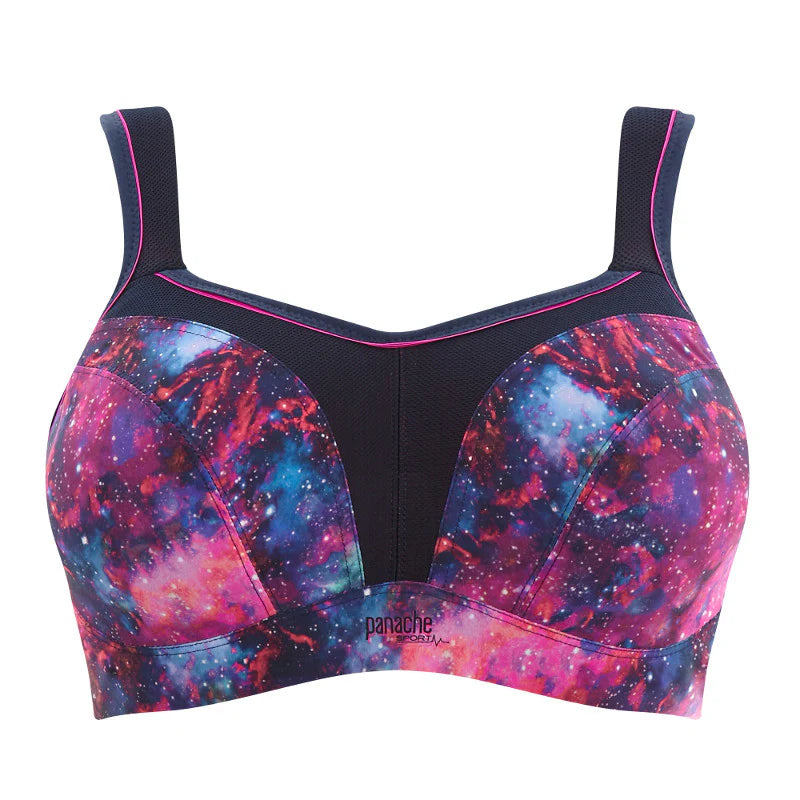 Power Sports Bra - Cosmic Print